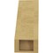 Ekena Millwork 5-inch W x 8-inch D x 12-inch H Geneva Rough Cedar Woodgrain TimberThane Knee Brace, Primed BRCUR05X08X12GNVRCPR - alternate 5